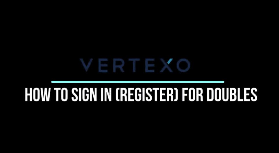 How to sign-in online for Doubles
